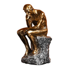The Thinker Resin Statue Figurine 14x10x24.5cm