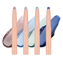 Oulac Ögonskugga Stick Set, Långvarig, Twist-up Design, Glittrig Finish, Vegan 3.8g X 4PCS