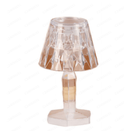 Crystal Table Lamp White 12cm Cordless Desk Lamp