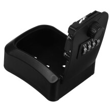 Slotkast voor buiten, zwart ABS, met wachtwoord, 9,4 x 7,9 x 4,5 inch