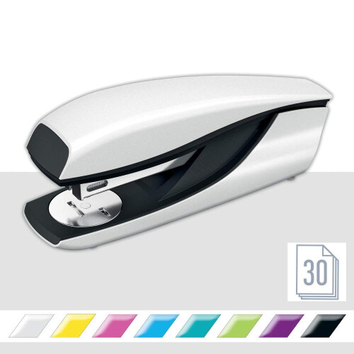 Petrus Wow Metal Office Stapler, White Pearl Colour 1