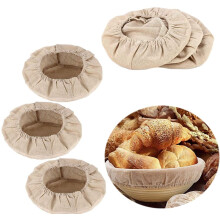 6-Pack 10" Sourdough Banneton Liners, Flax Linen & Cotton