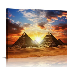 Egyptian Pyramids Canvas Wall Art 16 x 12 in