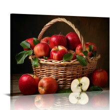 Apples Canvas Wall Art 16x12in Ready to Hang
