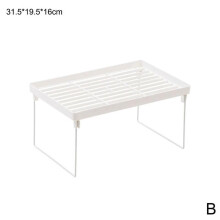 Plastic Storage Shelf for Kitchen & Wardrobe
