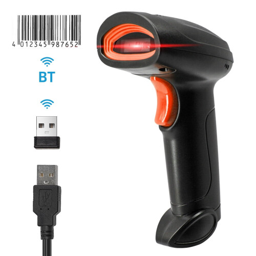 Scaner de coduri de bare wireless U11C-B 1D USB/2.4G/BT