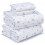 100% Cotton Full Sheet Set 4-Piece Percale 16" Deep 1