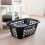 Addis ADDIS 505606 RECTANGULAR LAUNDRY BASKET BLACK 2
