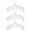 Stainless Steel Drying Rack with 10 Clips – 3 Pack 1
