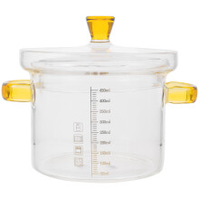 Clear Glass Soup Bowl with Lid 450ml