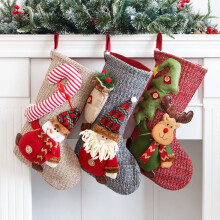 Knitted Christmas Stocking 11.4 x 18.9 in