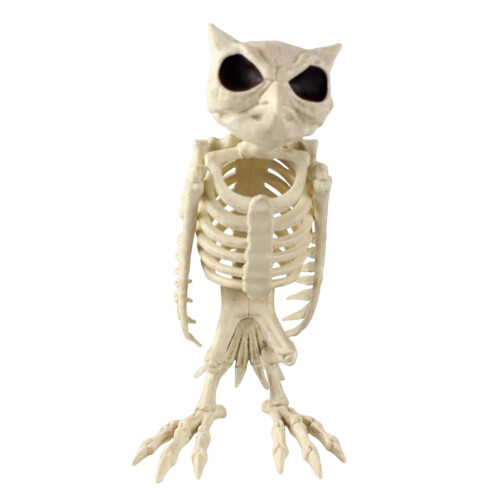 Cat Skeleton Decoration Plastic Poseable Halloween Figurine