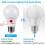 Lâmpada LED A19 com sensor crepuscular e soquete E26 de 9W 3