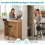 SuperGift.com Black Round Compact Padded Folding High Back Stool Chair Back Rest For Breakfast, Office Stool, Folding Kitchen Stoo 4