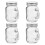 4-Pack Mason Jars with Handle and Airtight Lid 1