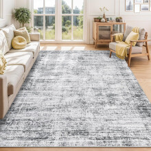 5x7 Vintage Distressed Area Rug Grey