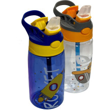 Detská fľaša na vodu ZIGIDO 16 oz so slamkou, odolná voči vyliatiu