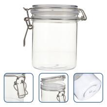 Transparante honingpot met luchtdicht deksel, 550 ml