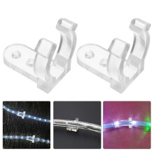 LED Rope Light Clips with Screws (Transparent, 100 pcs)