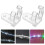 LED Rope Light Clips with Screws (Transparent, 100 pcs) 1