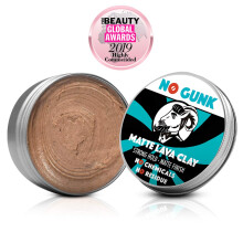 NO GUNK Matte Lava Clay - 100% Natural Hair Styling Clay For Men - Strong Hold - Natural & Organic Ingredients (Original, 50g)