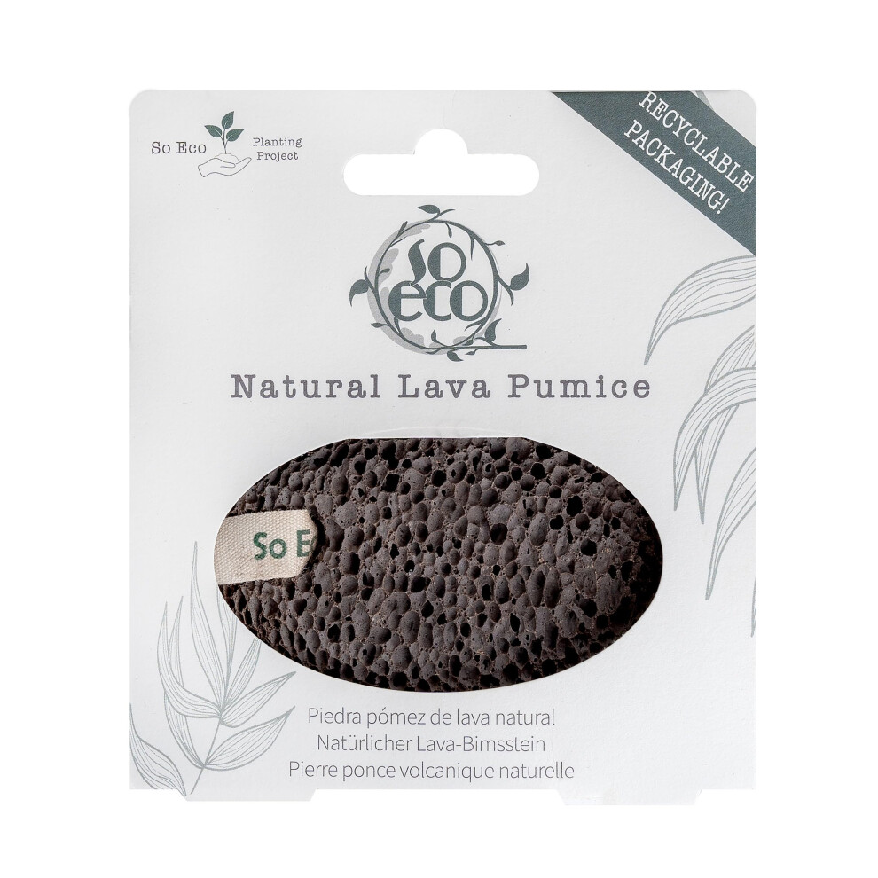 So Eco Natural Lava Pumice - Volcanic Stone Exfoliator For Feet & Body, Removes Calluses & Dead Skin For Soft, Smooth Results, Vegan & Cruelty-Free