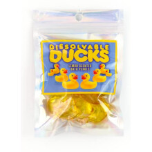 Dissolvable Ducks. 10 Lemon Scented, Duck Shaped Bath Oil Beads. Retro Bath Pearls. Retro Gift, Gift for Mom. 90s Throwback Gift. Duck Gifts. Bath Sto