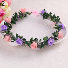 Rose Flower Crown Headband for Women