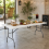 CORBY 6ft Folding Trestle Table Heavy Duty w/ Handle 2
