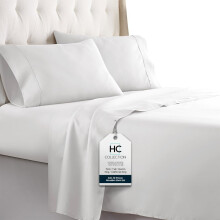 Queen Bed Sheet Set 4-Piece Microfiber Deep Pocket Navy
