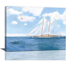 Sailboat Canvas Wall Art 12x16 Inch