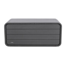 LIFETIME Garden Box 515 L Plastic | Cushion & Storage Box | Dark Gray | 72 x 147 x 65 cm | Includes Gas Struts