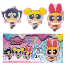 Die Powerpuff Girls Badebomben für Kinder, Bunte Regenbogenfarben, Pfirsichduft für Kinder ab 3 Jahren