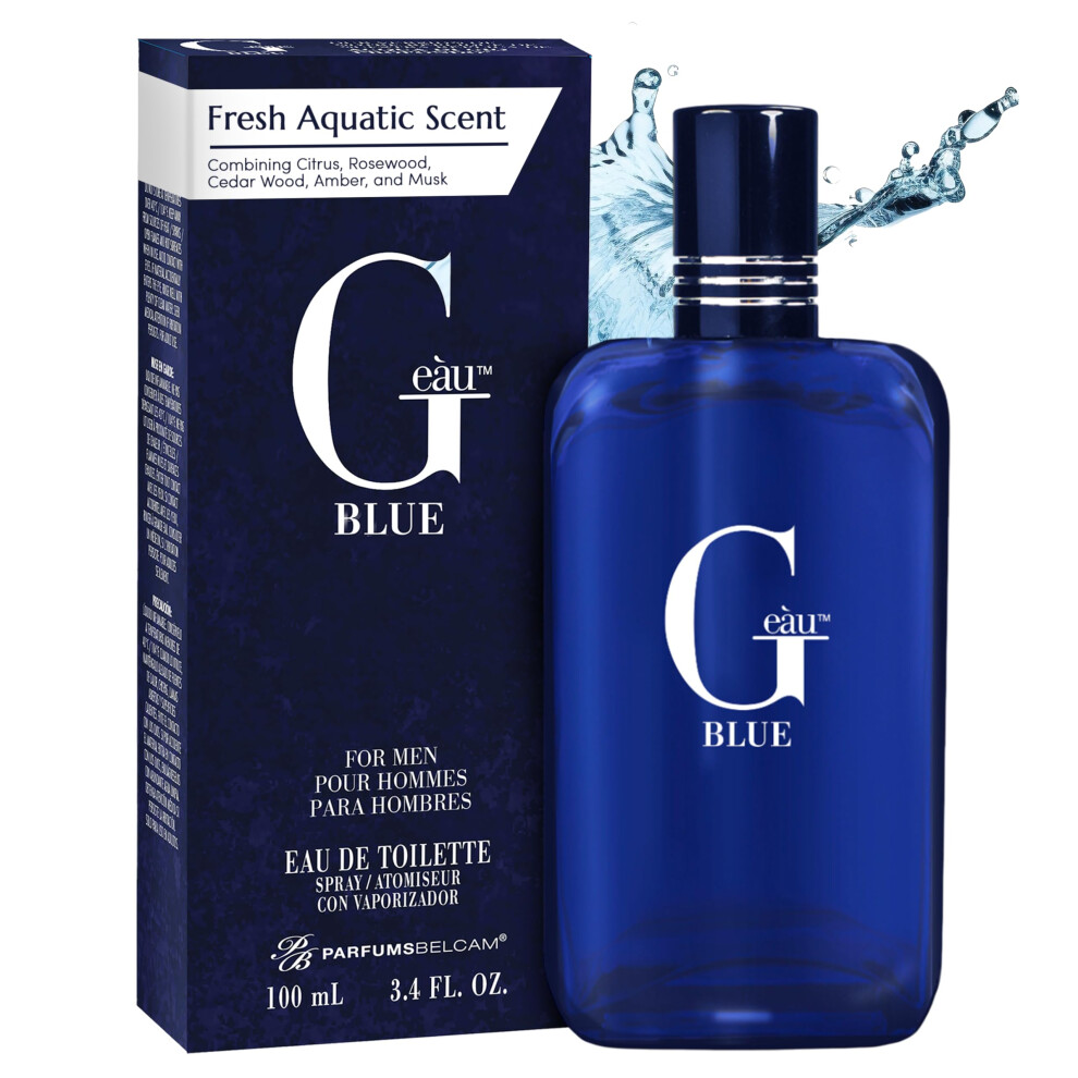Pb Parfumsbelcam Blue G Eau Eau De Toilette Spray - Mens Cologne, Long-Lasting Summer Fragrance For Men And Teen Boys, Perfume Para Hombre - 3.4 Fl Oz