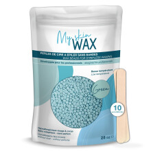 My Skin WAX - Hårvaxpärlor, 28 oz (1.75 lb), Hypoallergenisk, Vax för Känslig Hud, Smärtfri, Stripless