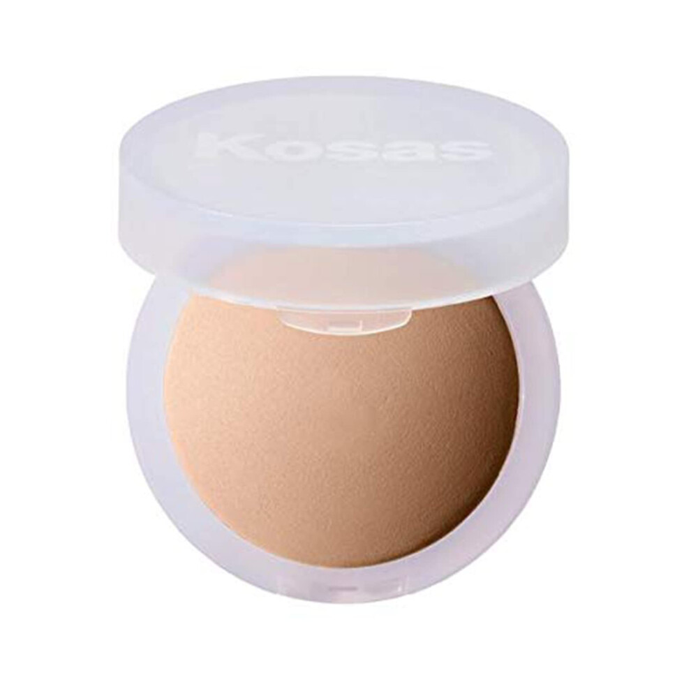 Kosas Cloud Set Face Setting Powder - Smoothing Shine Control, Soft, Sheer Translucent Makeup Finish, Portable & Long-Lasting Loose Pressed Baking Pow