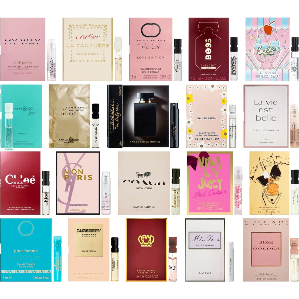 Jrobeauty Perfume High End Designer Fragrance Sampler Set For Women - (Pack Of 6 Sample Vials)
