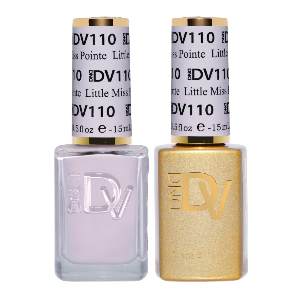 Daisy Dnd Dnd Diva Gel Polish Set, Soda Poppin Collection, Uv/Led Gel Polish And Air Dry Nail Lacquer, Matching Chip-Free Polish Duo, 110 Little Miss Pointe, 0.