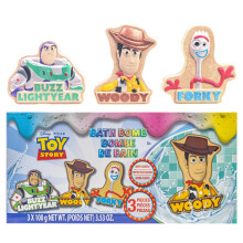 Toy Story Woody Buzz Lightyear and Forky Bath Bombs for Kids, Fun Bright Rainbow Colors, Berry Scented for Kids, Ages 3+, by Townley Girl