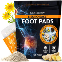 Sole Serenity NeuroEase Voet Pads voor Gelegenheidszenuwpijn in Handen en Voeten - B12, Alfa Lipoïnezuur, Magnesium, Wierook en Zeoliet