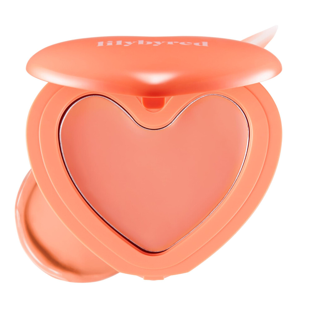 Lilybyred Cream Luv Beam Cheek Balm | Heart-Shaped Korean Blush, Semi-Matte Finish, Long-Lasting, Blendable & Buildable, Soft Y Texture, Lightwei