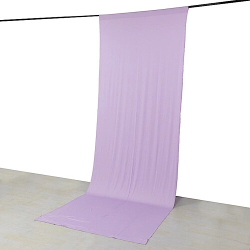 BalsaCircle Lavender Stretch Spandex Backdrop Curtain 5 ft