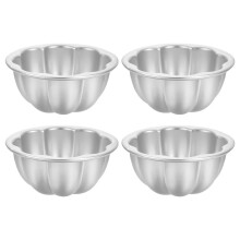 4-Piece Aluminum Alloy Mini Cake Mold Set