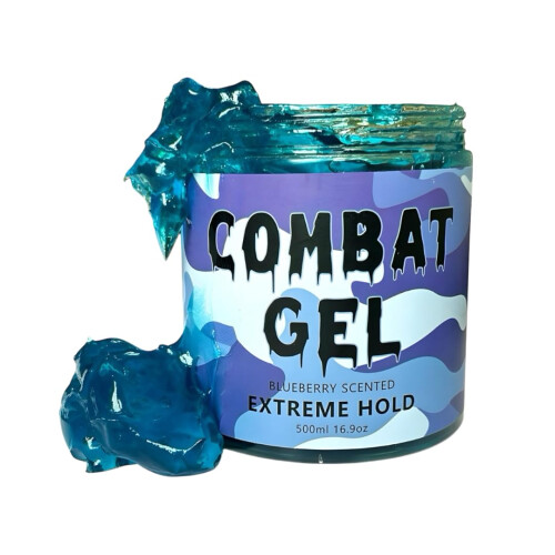 Combat Gel extrem hållfast hårgel (500 ML, Blåbär)