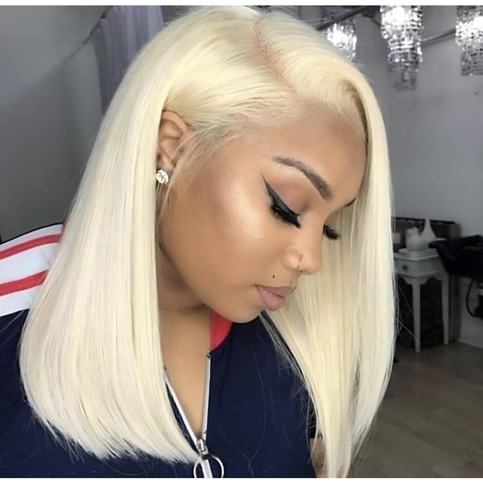 Eq Duoupa Unisex 613 Lace Front Wigs Human Hair Blonde Wig 13X4 Straight Lace Frontal Wigs Human Blonde Pre Plucked With Baby Hair Lace Front Wigs 180 Densit
