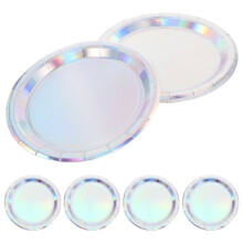 Iridescent Paper Plates 23cm 30 Pack