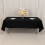 Black Lamour Satin Rectangular Tablecloth 60 x 102 in 1