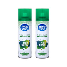 White Rain Haarspray Extra Haltung Duftfrei, 198 g (Packung mit 2), Aerosol-Haarspray für Frauen & Männer