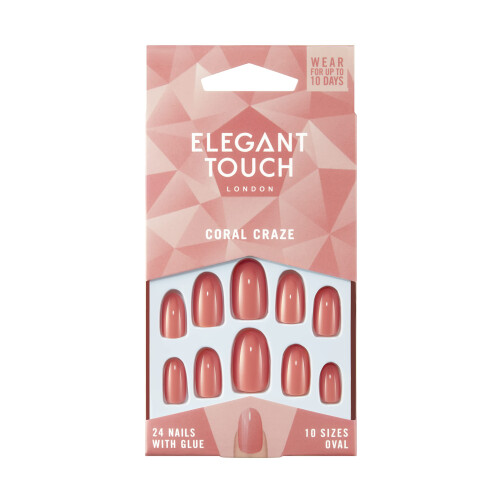 Elegant Touch Elegant Touch Colour False Nails - CORAL CRAZE