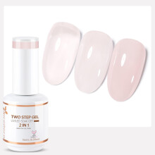 Nicedeco Smalto Gel Unghie 2 Passaggi, Senza Hema, Cruelty Free, Lucido, Lunga Durata 15ml - TSG010
